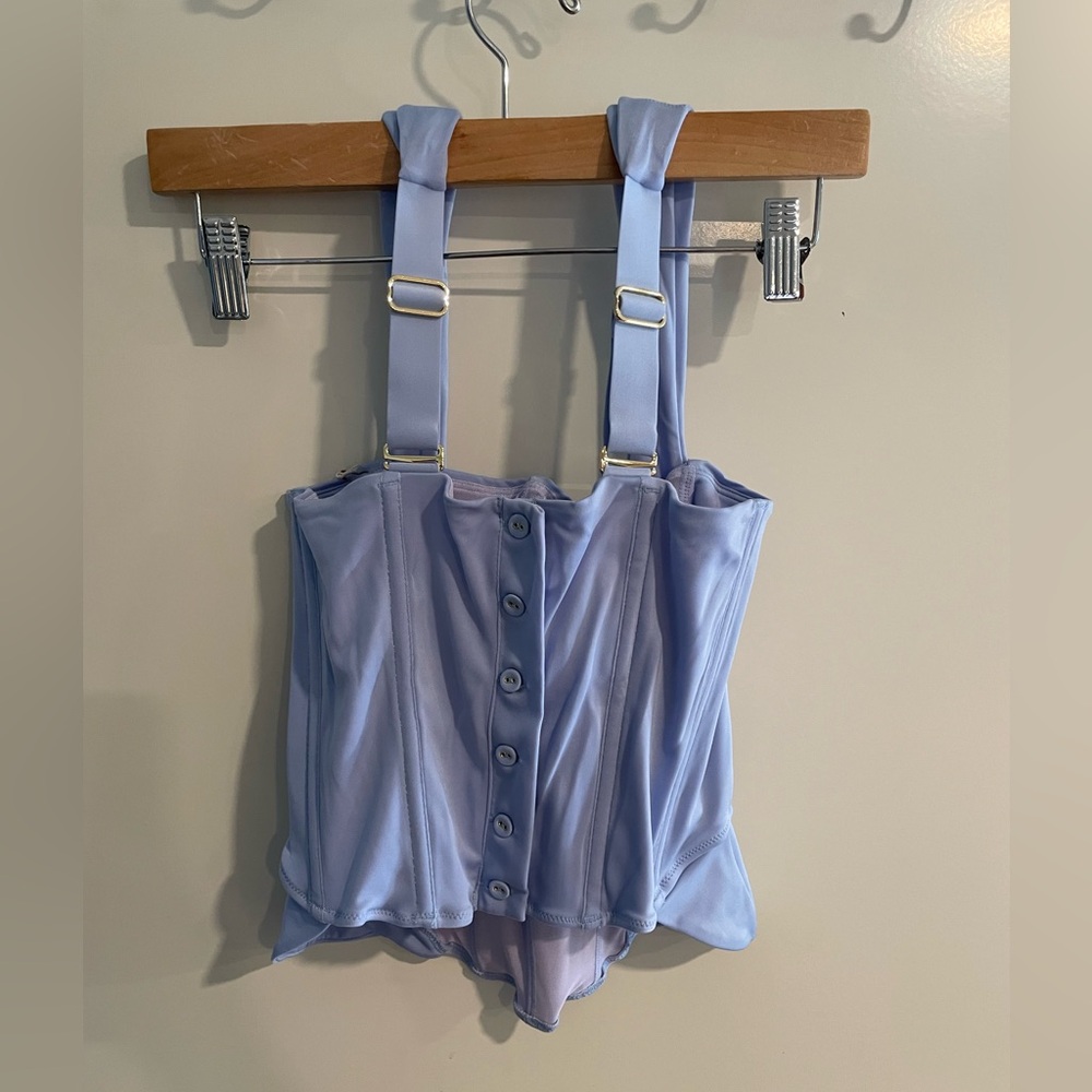 Elegant Blue Women's Top - Picture 6 of 14